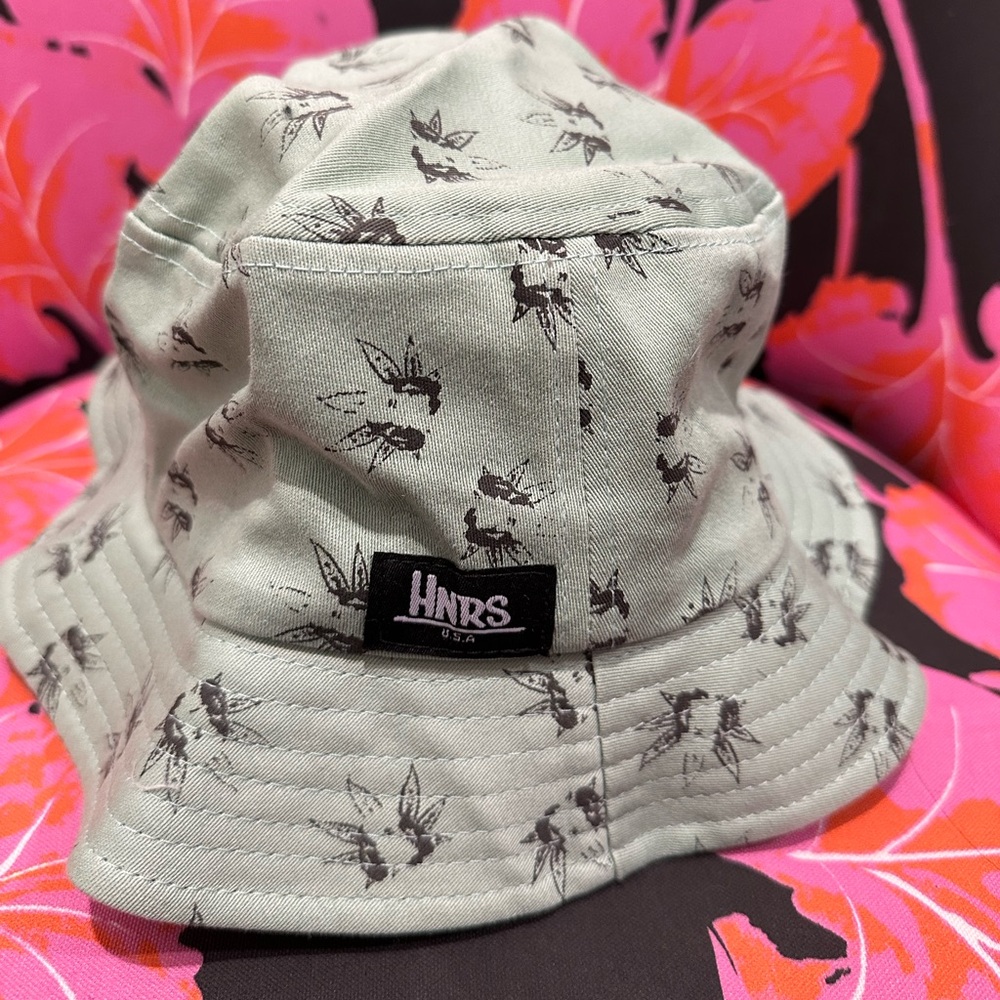 NEW HNRS Printed Green Leaf Bucket Hat